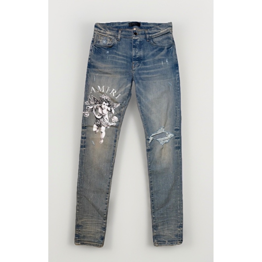 Amiri Cherub Angel Denim Jeans Size 33 Brand New